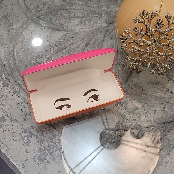 Kate Spade Glasses Case pink and orange - Picture 2 of 7